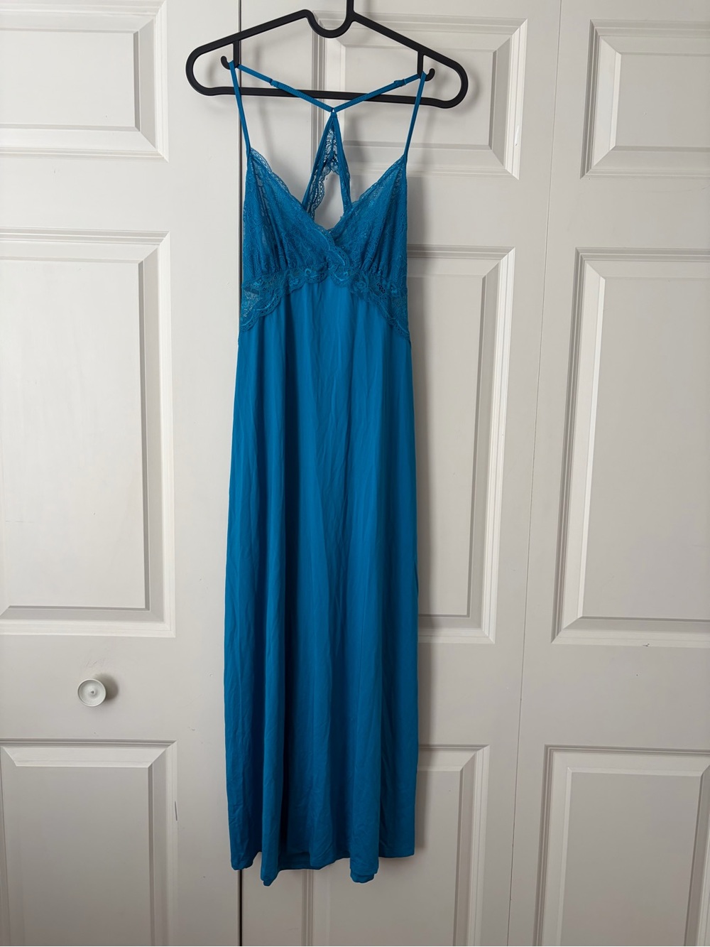 INC Blue Lace Slip Dress